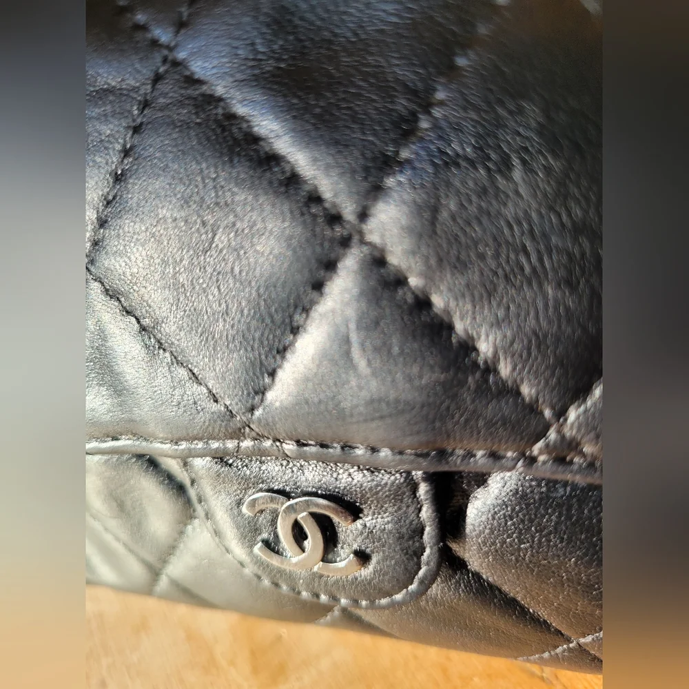 Chanel Lambskin Mini Clutch/ Wallet